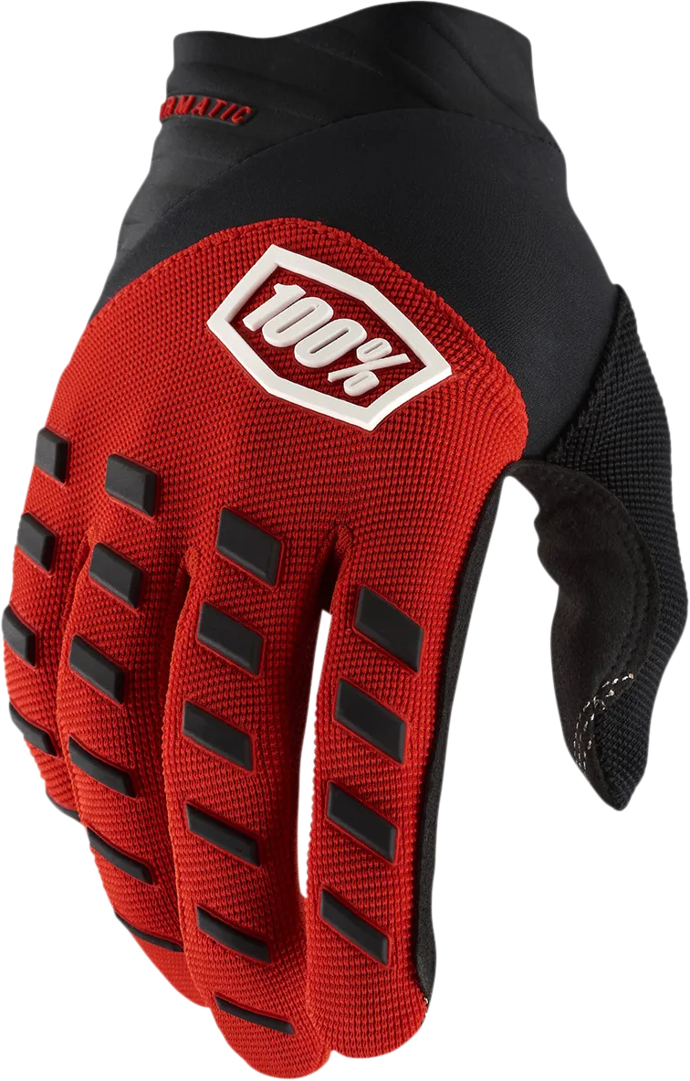 100% Airmatic Gloves - Red/Black - Medium 10000-00026