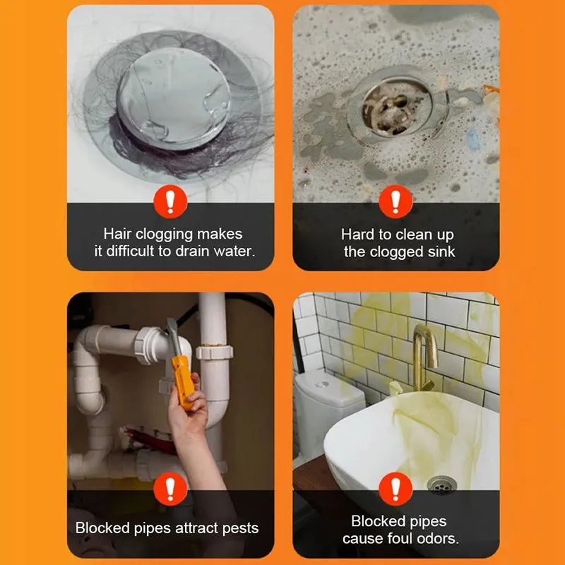 LIMITED SALE - Buy 2 Get 1 Free!!Multi-Use Powerful Anti-Clog Drain Cleaner Powder