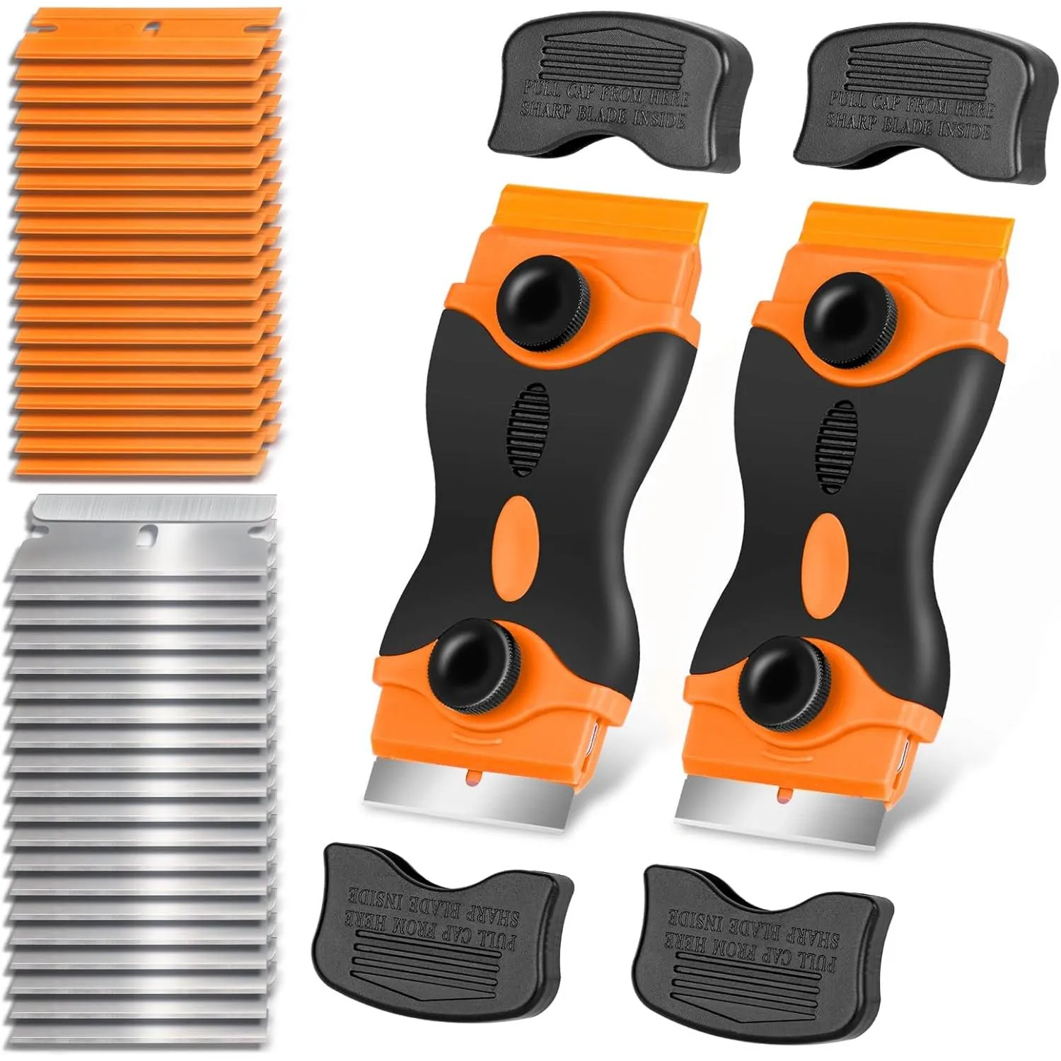 Multi-Purpose Razor Blade Scraper Tool - Ideal for Paint, Decals, Labels, and More
