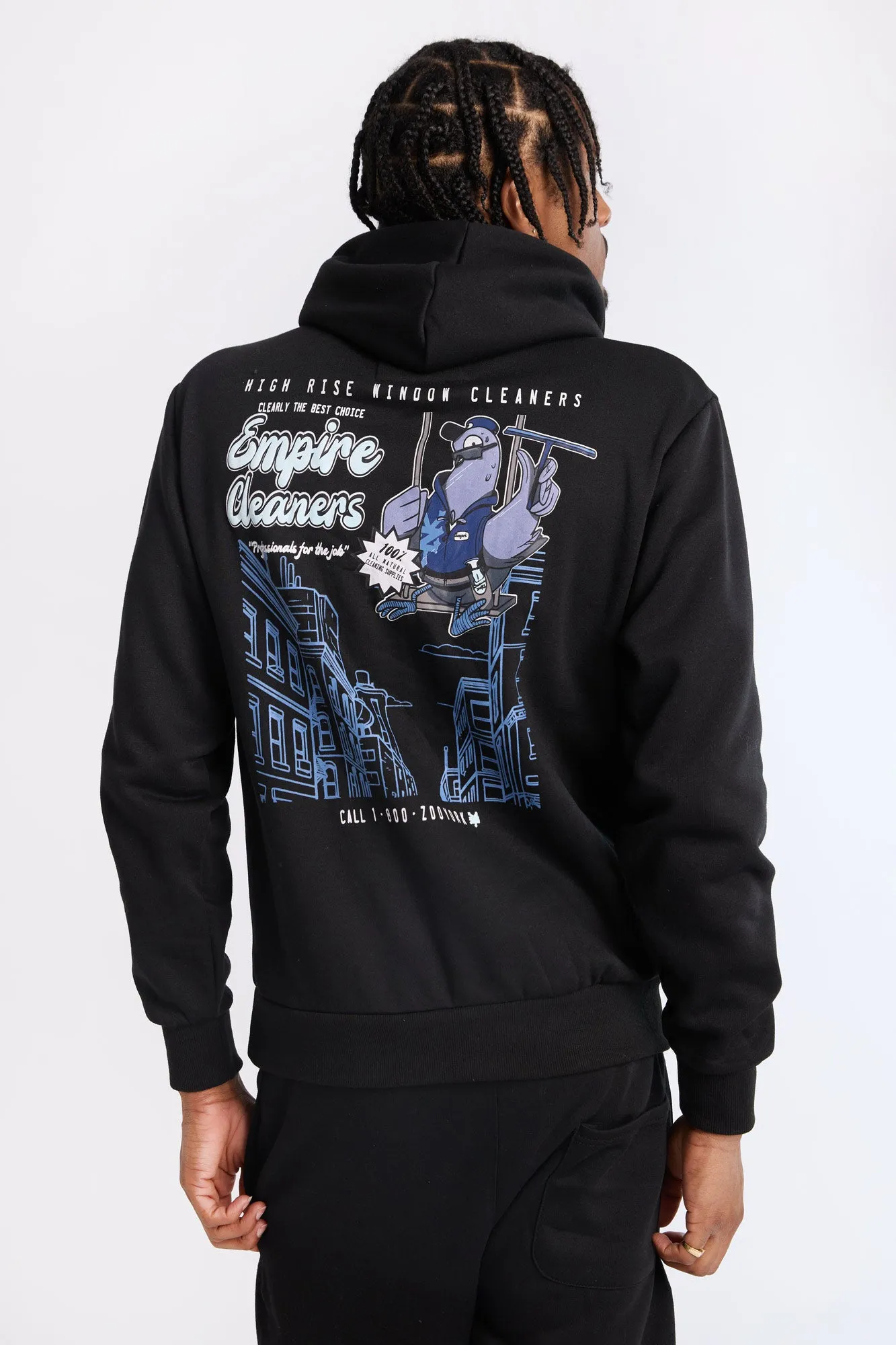 Zoo York Mens Empire Cleaners Hoodie